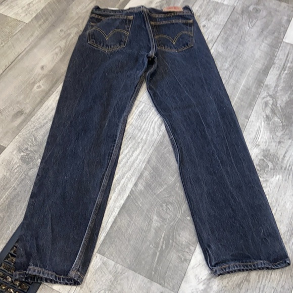 VTG 501 LEVIS BLACK Faded Button Fly 34x34 - Picture 2 of 10